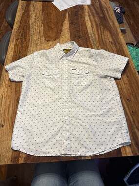 Dixxon Flannel Co. Men's XL The Chad Short Sleeve Hammer & Wrench Button Up